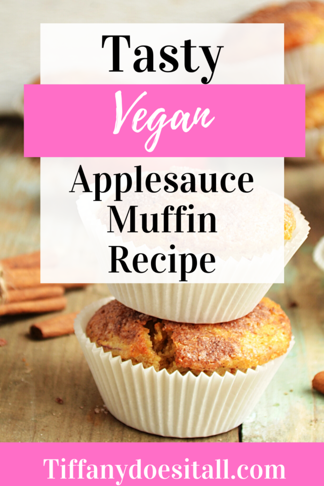 tasty vegan applesauce muffin recipe - tiffanydoesitall.com