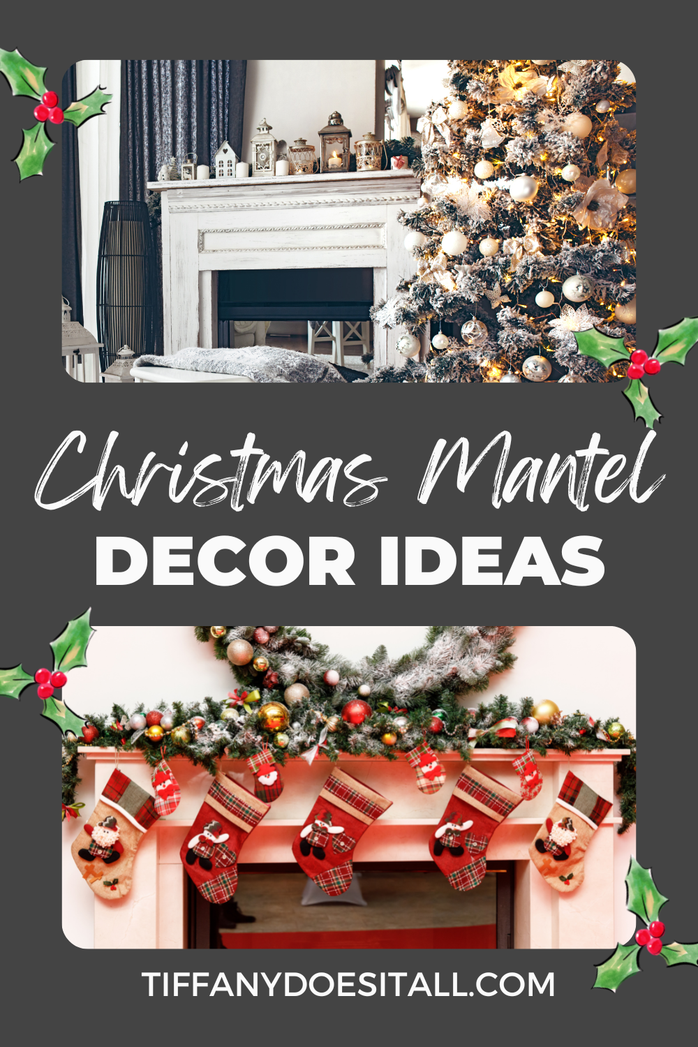 Christmas Mantel Decor on a Budget – Tiffany Does It All