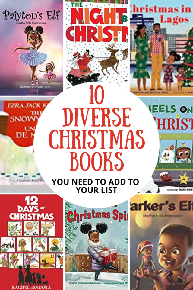 10 diverse Christmas Children's books pin