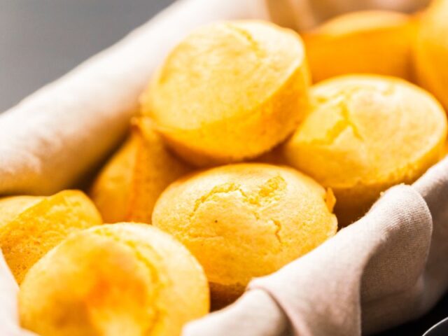 Cheesy corn muffins
