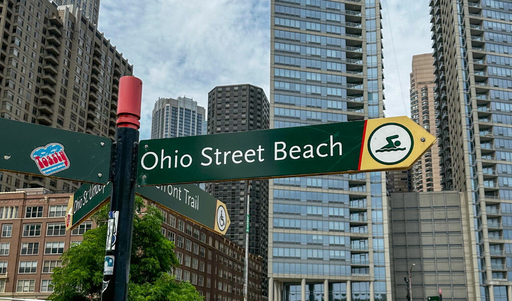 OHIO STREET BEACH IN CHICAGO