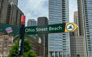 OHIO STREET BEACH IN CHICAGO