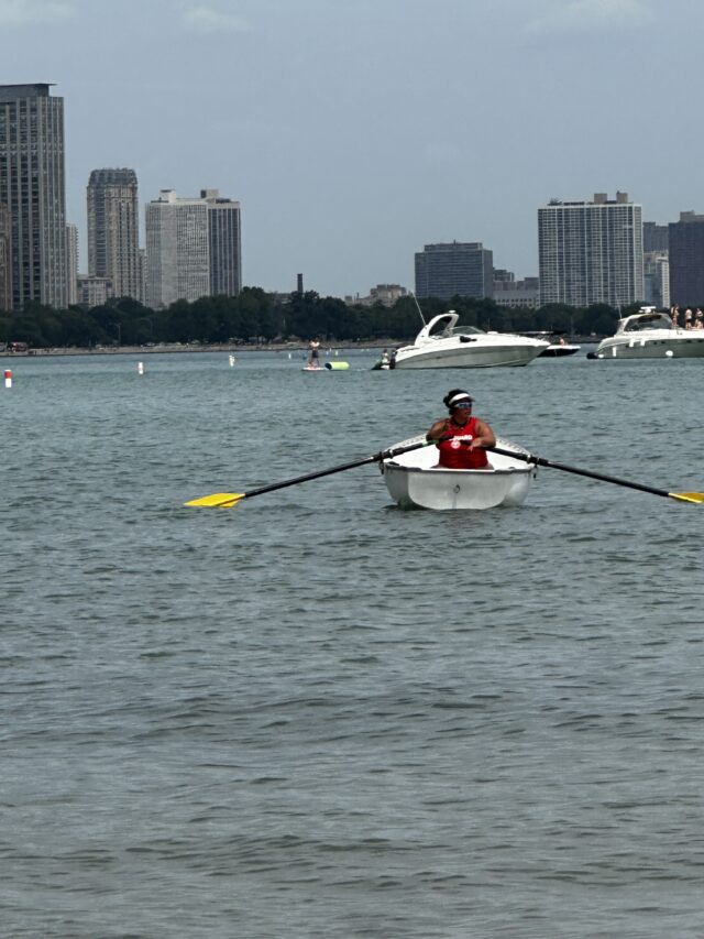 Life Guard on duty at Ohio Street Beach