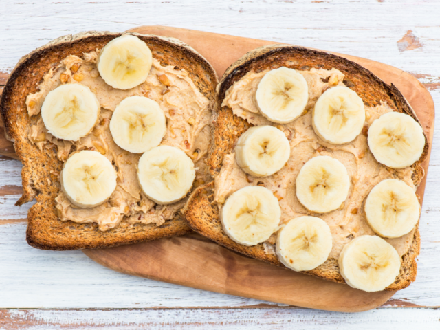 Peanut butter banana toast is perfect for busy mornings.