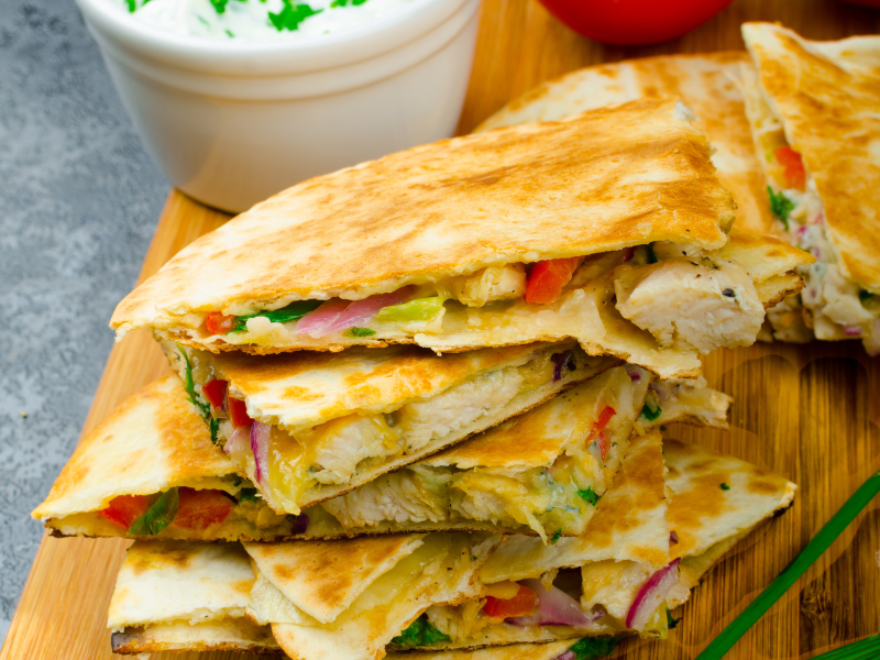 BBq Chicken Quesadilla  Easy Weeknight Meal