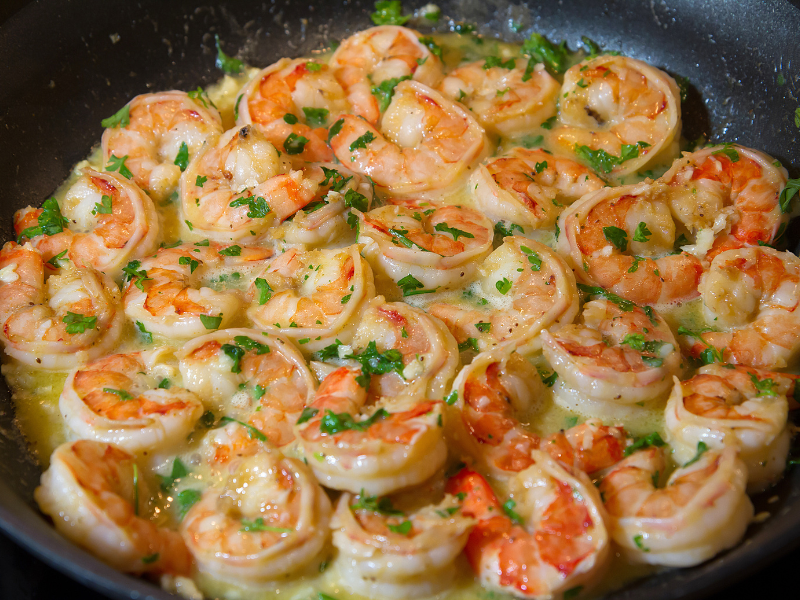 Lemon garlic butter shrimp