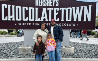 Harrison Clan outside of Hersheypark.