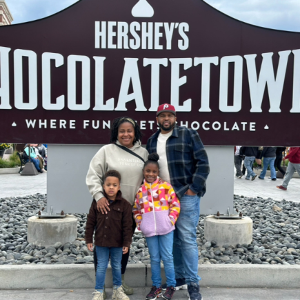 Harrison Clan outside of Hersheypark.