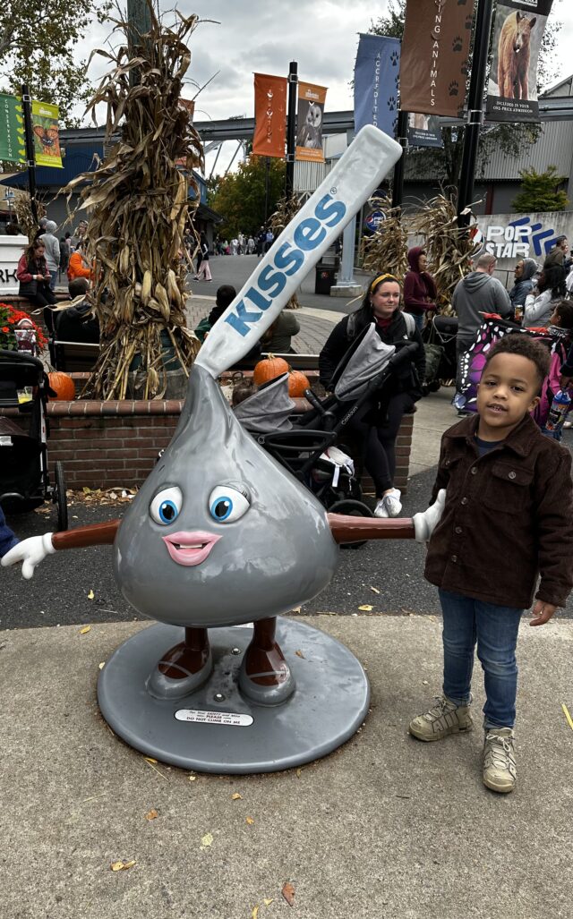Deuce enjoying his day at Hersheypark.